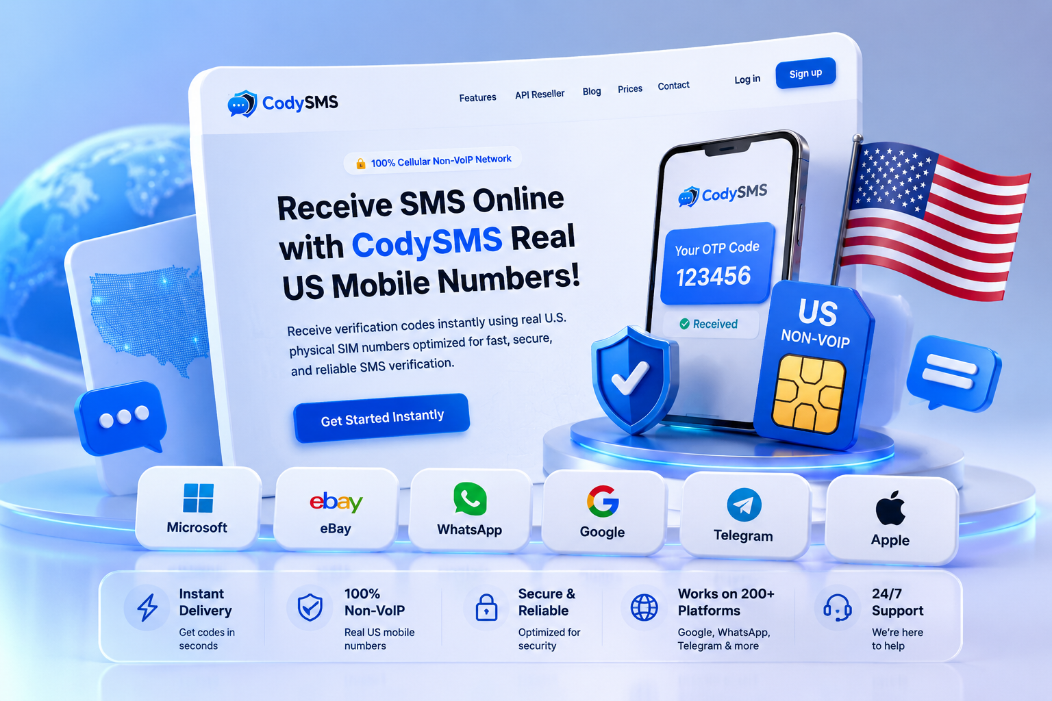 Receive SMS Online with Real US Non-VoIP Numbers | Complete SMS Verification Guide (2026)